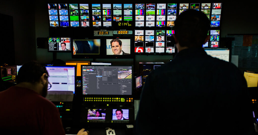 broadcast control room